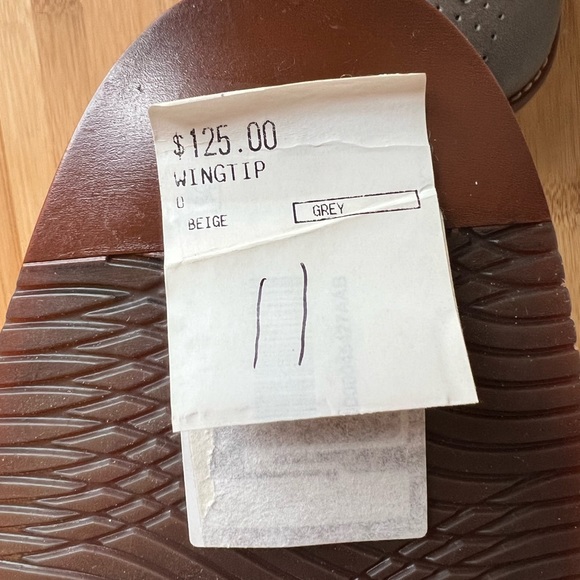 $125 - NWT Rockport Wingtip Oxford Shoes Mens 11M Grey - Picture 6 of 9